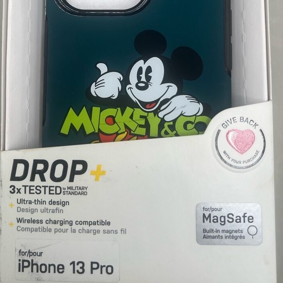 OTTER BOX Disney MICKEY MOUSE & CO.  Drop+Ultra Thin Symmetry iPhone 13 PRO Case - Picture 4 of 7
